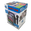 Easy Karaoke Bluetooth® Party Hub with Light Show and Wireless Microphone