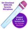 Easy Karaoke Wireless Microphone ~ White/Pink