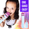 Easy Karaoke Wireless Microphone ~ White/Pink