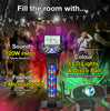 Easy Karaoke Smart Bluetooth® Pedestal Karaoke System with Light Effects + 2 Mics