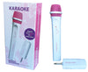 Easy Karaoke Wireless Microphone ~ White/Pink